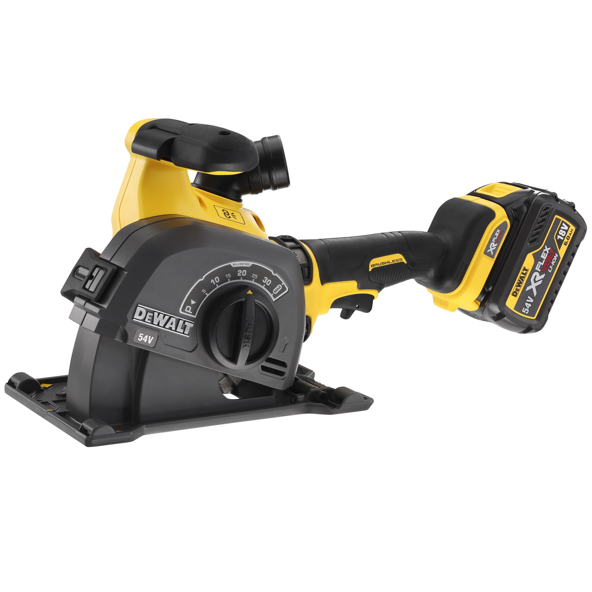 Aku drážkovací fréza FLEXVOLT 54V Dewalt DCG200 T2 
