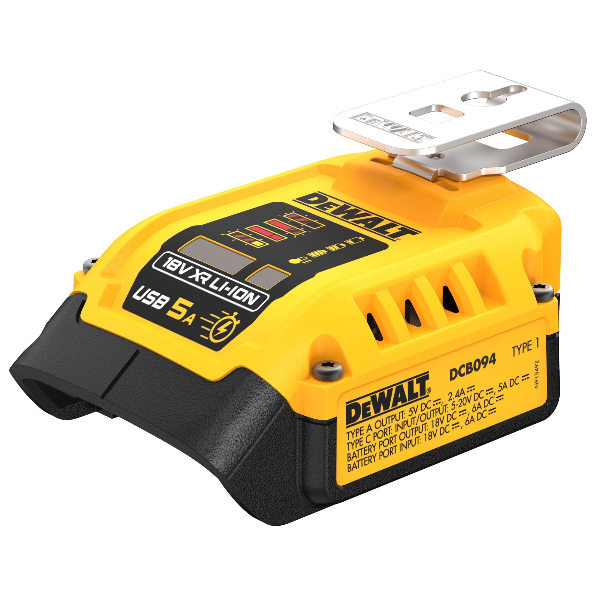 Nabíjecí USB adaptér Dewalt DCB094 H2