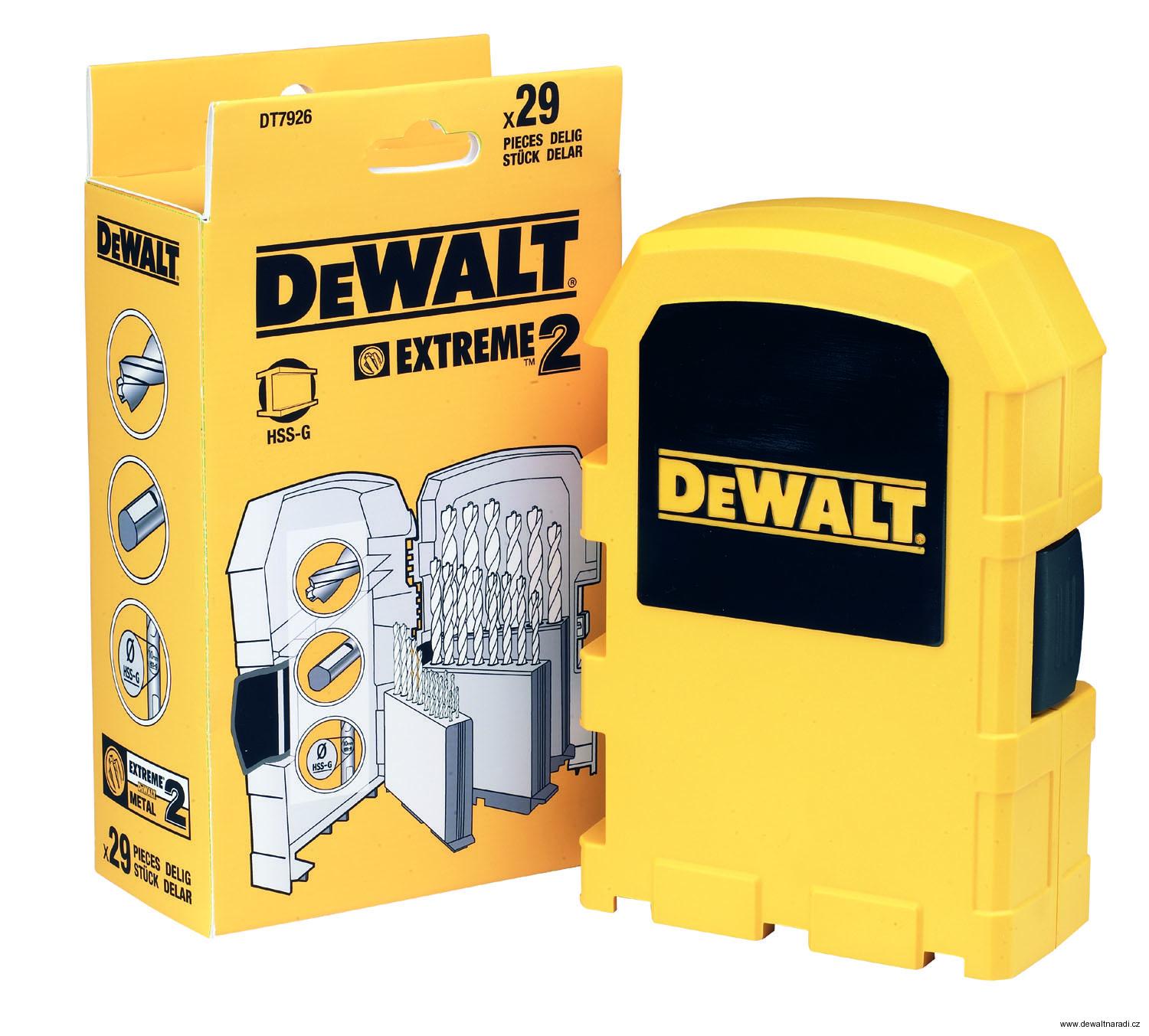 Sada vrtáků do kovu EXTREME DT7926