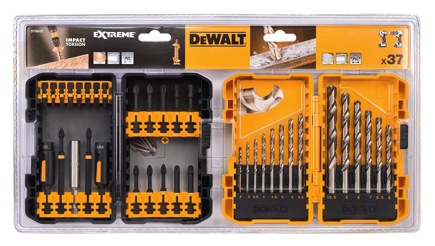 30dílny set vrtáků a bitů  DT70510 T  