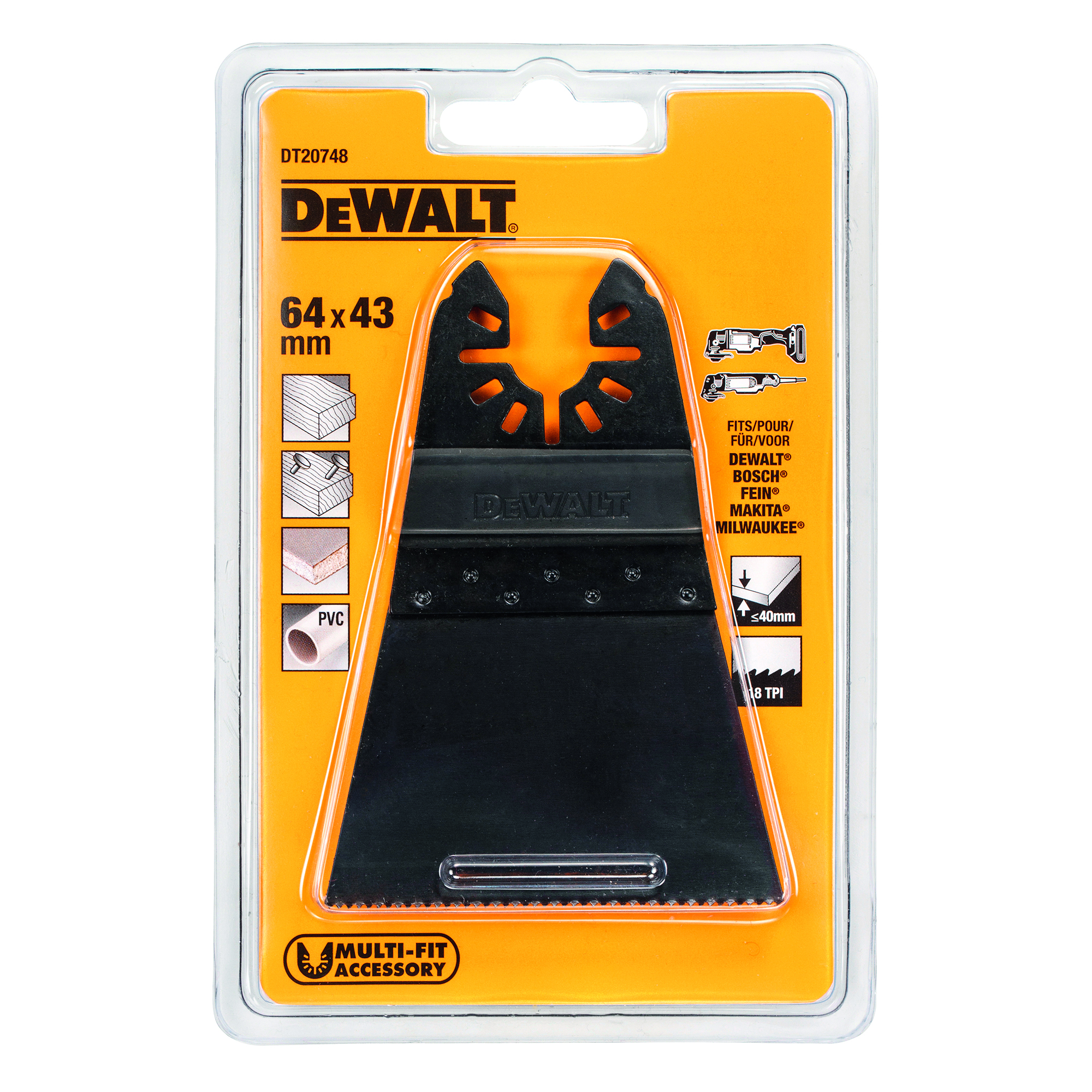 Bimetalový pilový list na dřevo s hřebíky DeWalt DT20748