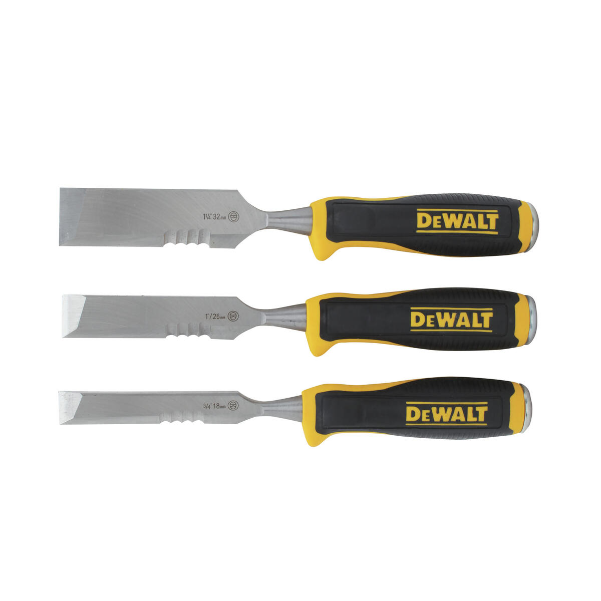 Sada 3 dlát pro údery kladiva z boku Dewalt DWHT0-16148