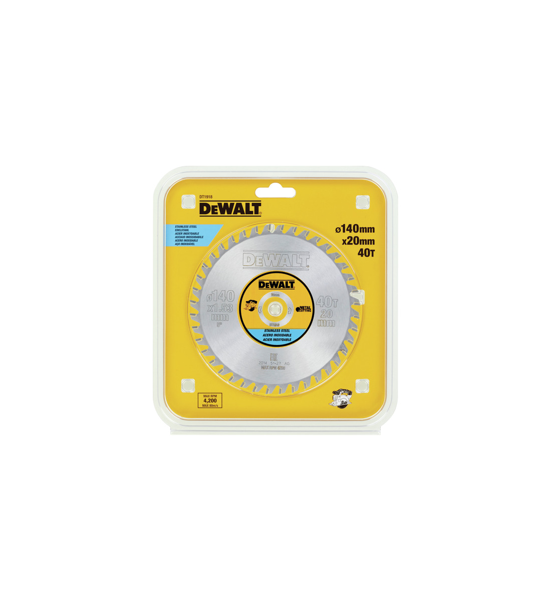Pilový kotouč na řezání nerezu Dewalt DT1918