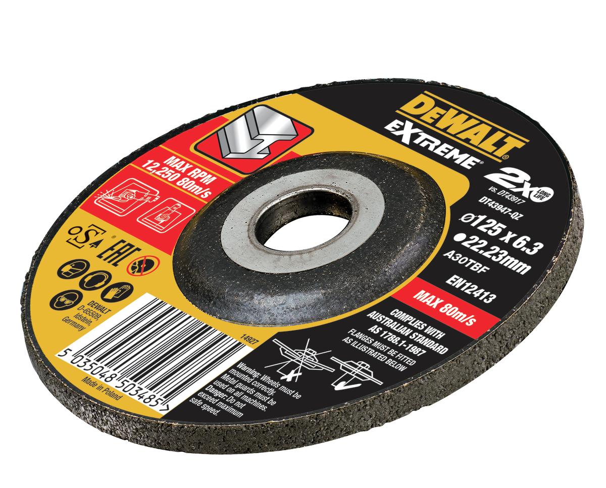 Brusný kotouč EXTREME vypouklý na kov DT43947