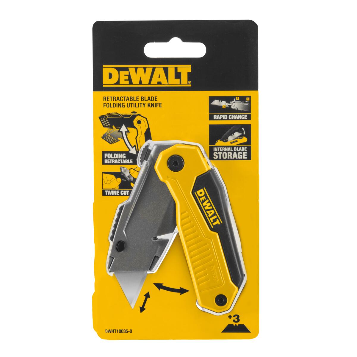 Dewalt sklápěcí nůž se zasouvací čepelí DWHT10035-0