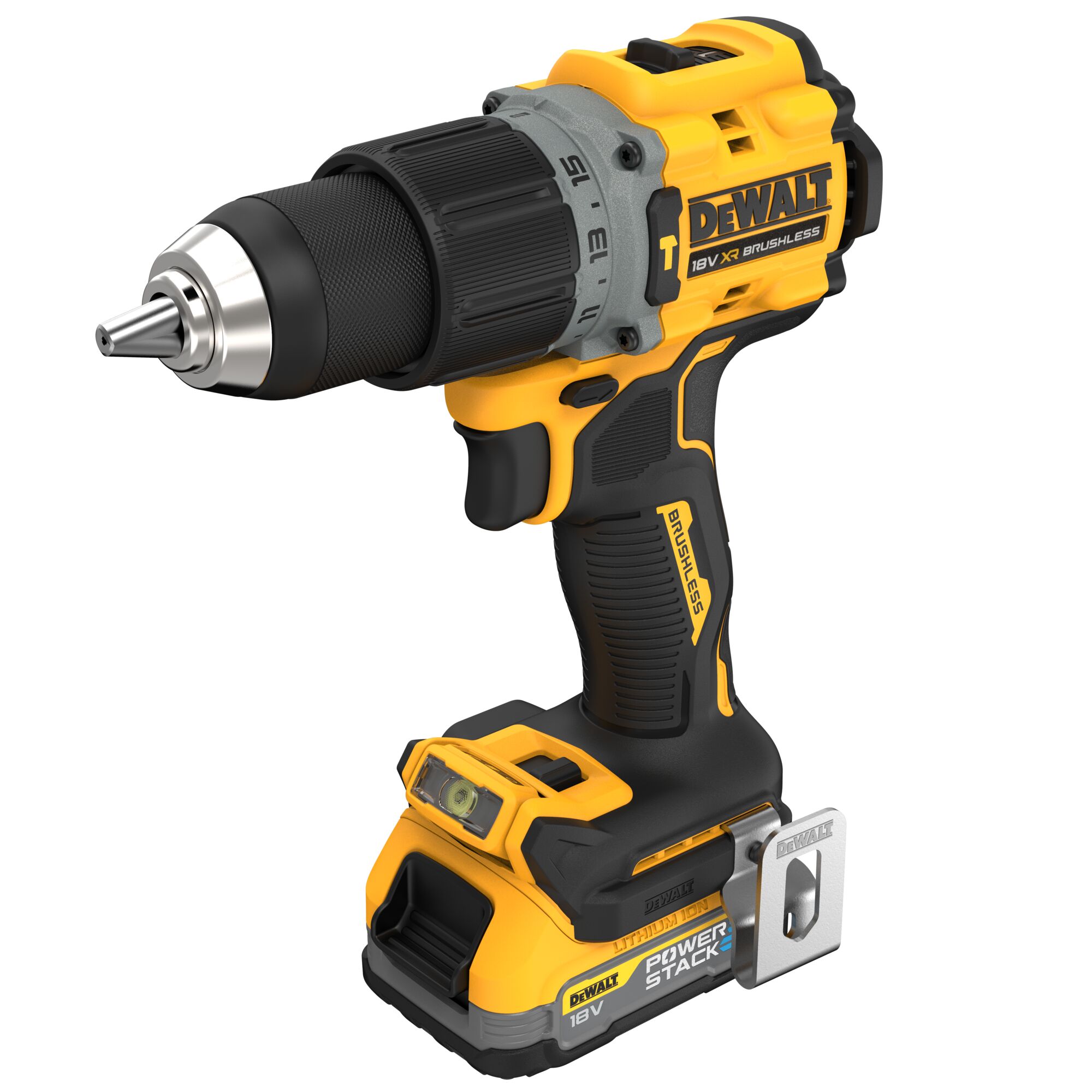 Bezuhlíková aku příklepová vrtačka DeWalt DCD805 E2T