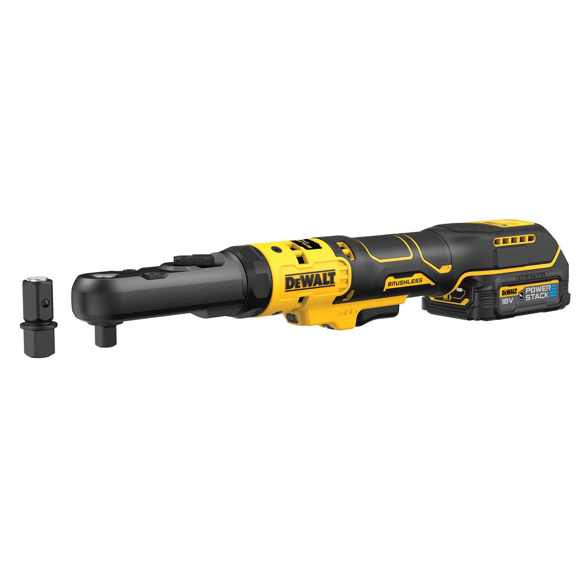 Aku ráčna s výměnnou 1/2" a 3/8" hlavou Dewalt DCF510 N