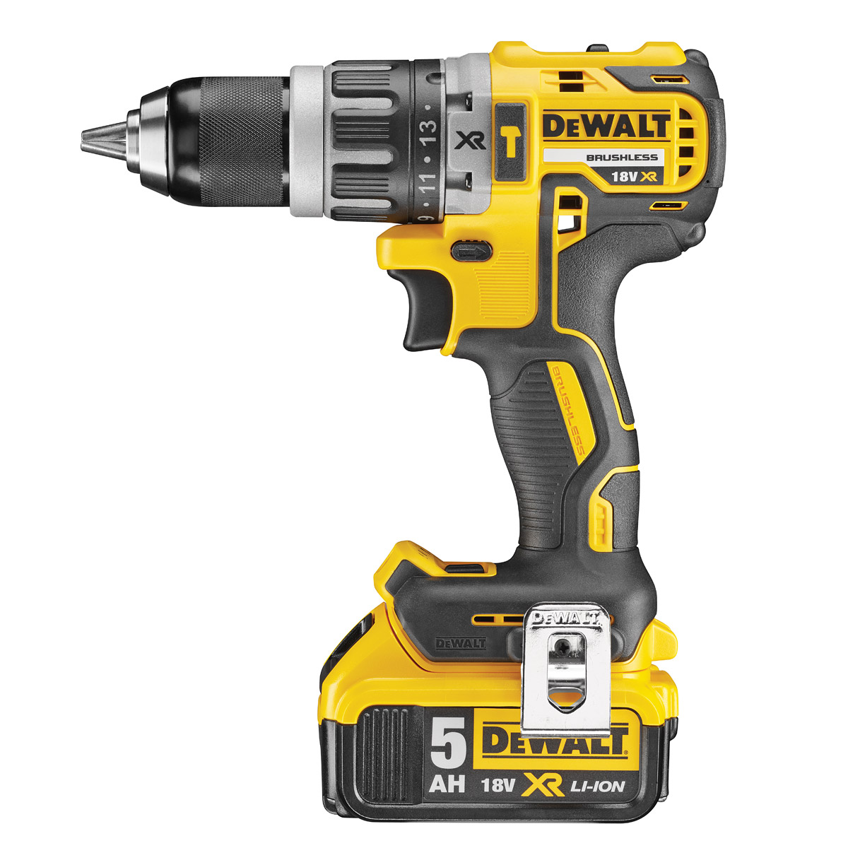 Bezuhlíková aku příklepová vrtačka DeWalt  DCD796 P2