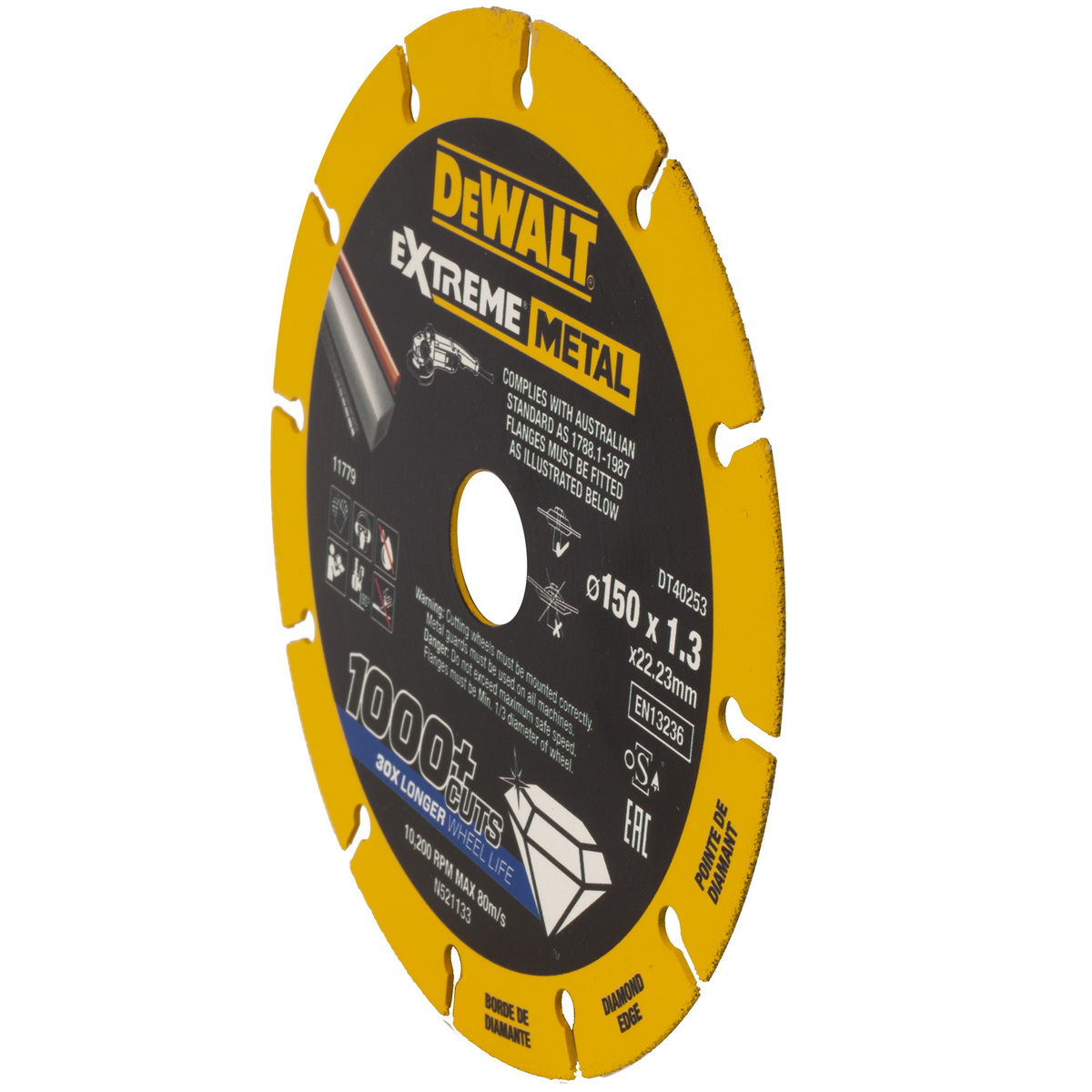 Řezný diamantový 150 mm kotouč na kov DT40253