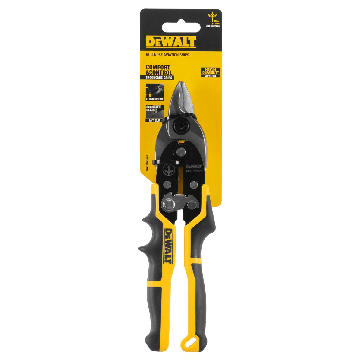 Zaoblené krátké nůžky Dewalt DWHT14694-0