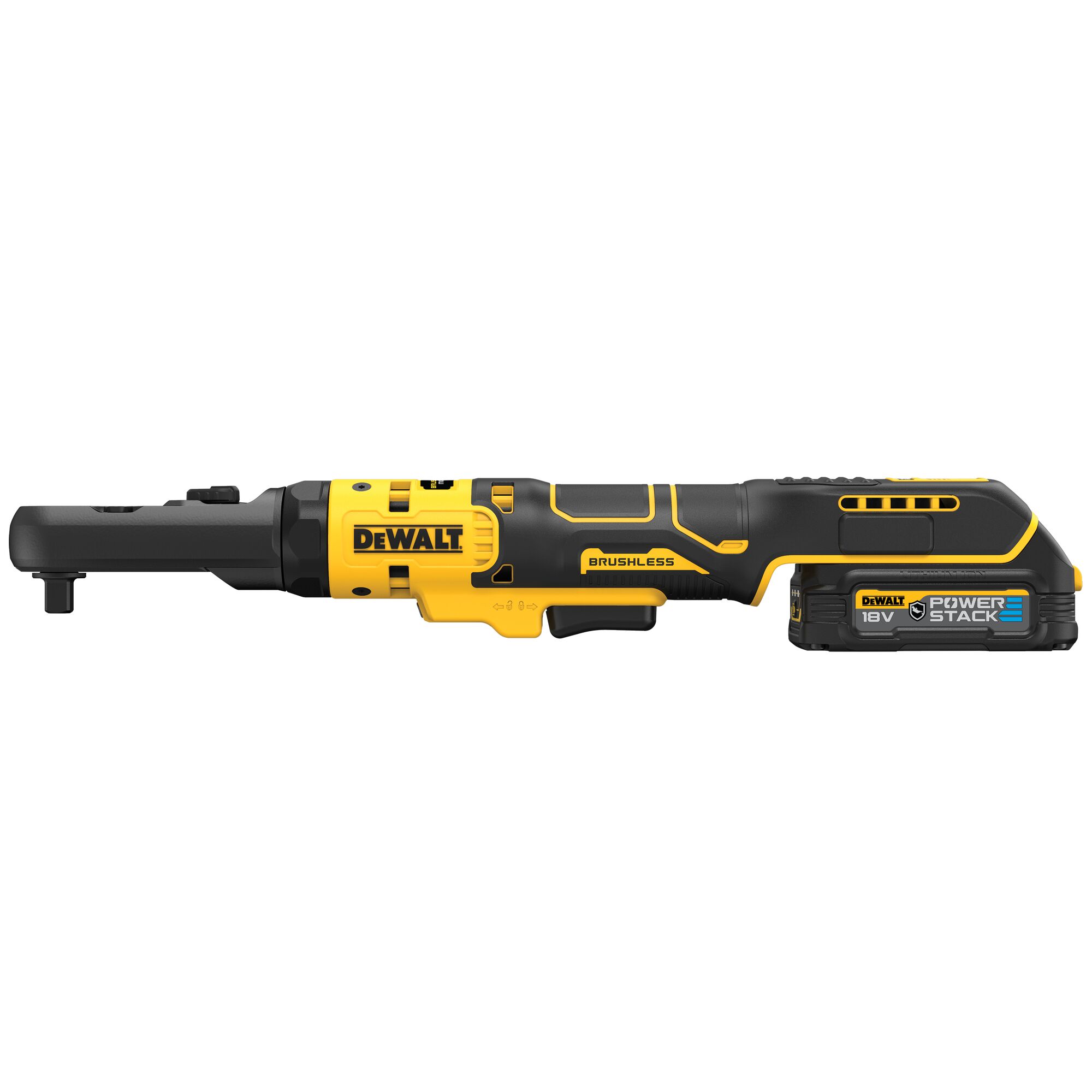 Aku ráčna s výměnnou 1/2" a 3/8" hlavou Dewalt DCF510 N