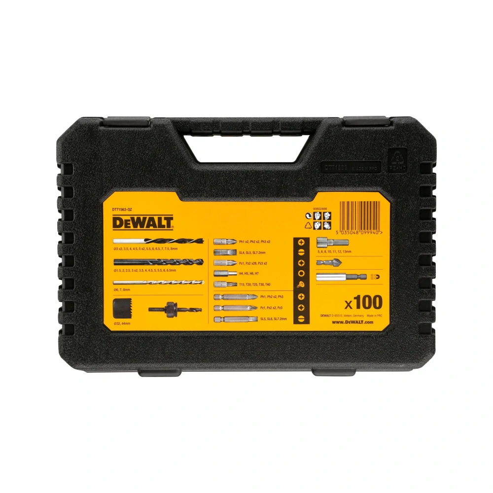 Sada 100 ks bitů a vrtáků  Dewalt DT71563