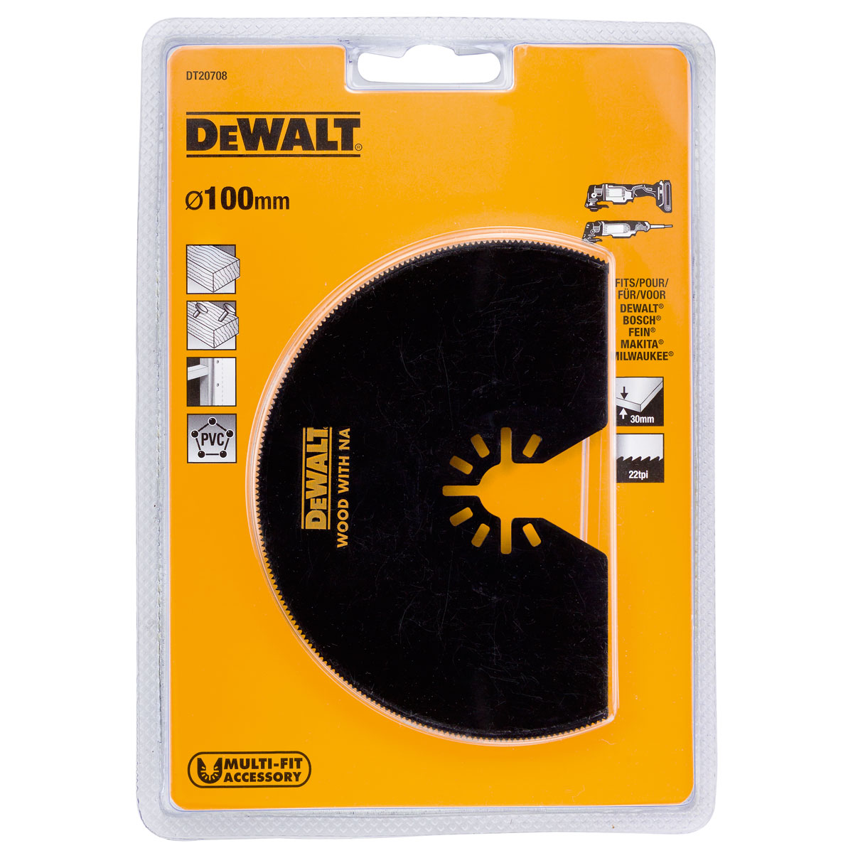 Půlkulový pilový list na dřevo s hřebíky DeWalt DT20708