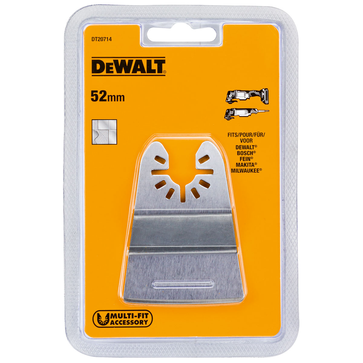 Pevná škrabka 52 mm  DeWalt DT20714