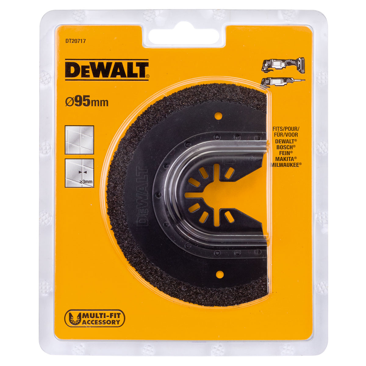 Karbidová čepel na spáry, 3 mm DeWalt DT20717