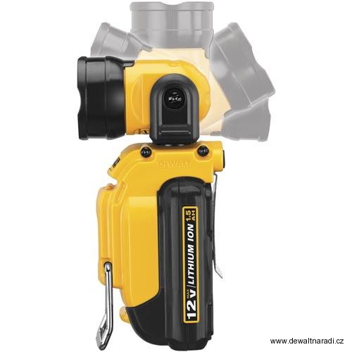 AKU otočná svítilna DeWALT DCL510 N - 10,8V Lion