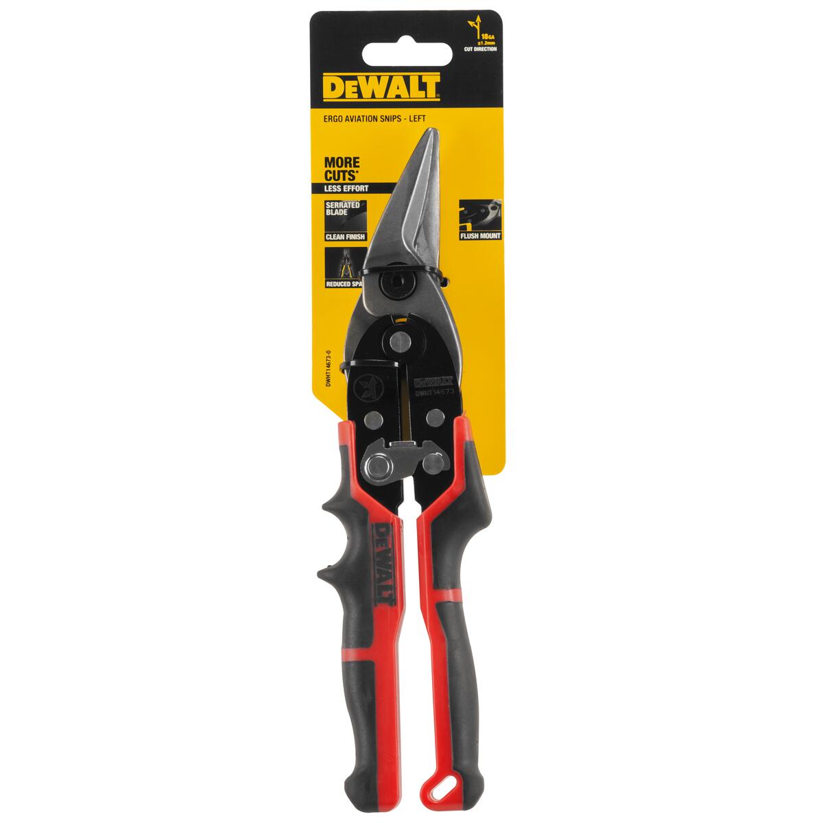 Nůžky na plech ERGO AVIATION - levé  Dewalt DWHT14673-0