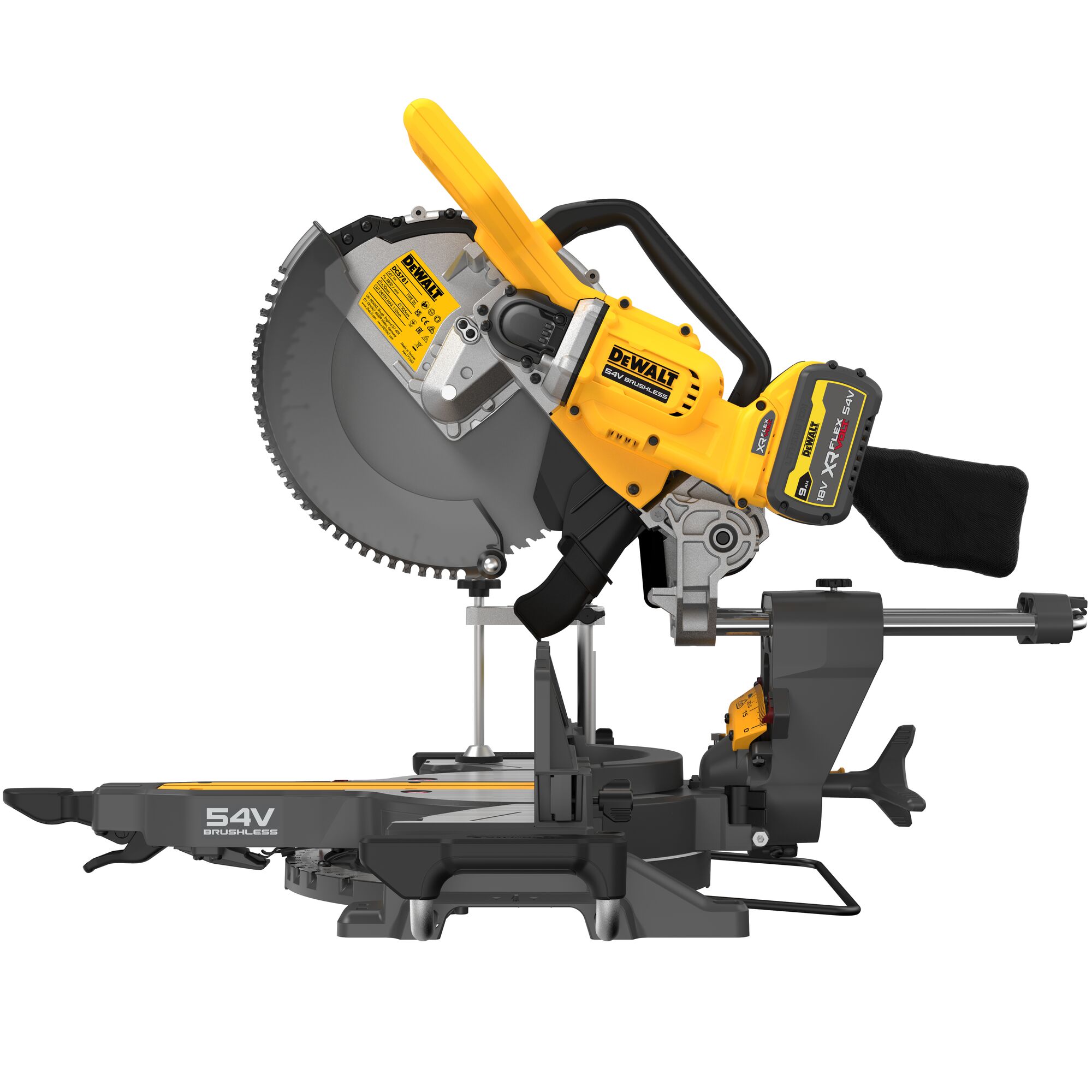 Pokosová aku pila FLEXVOLT 54V Dewalt DCS781 X2