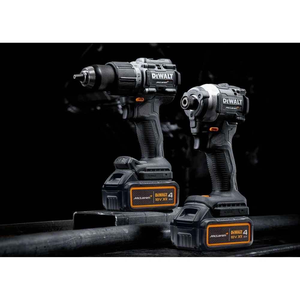 Limitovaná edice bezuhlíková sada nářadí Mclaren/DeWalt DCK200 MM2T