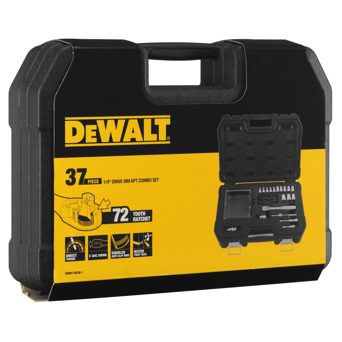 37 dílna sada hlavic s ráčnou 1/4" Dewalt DWMT19238-1
