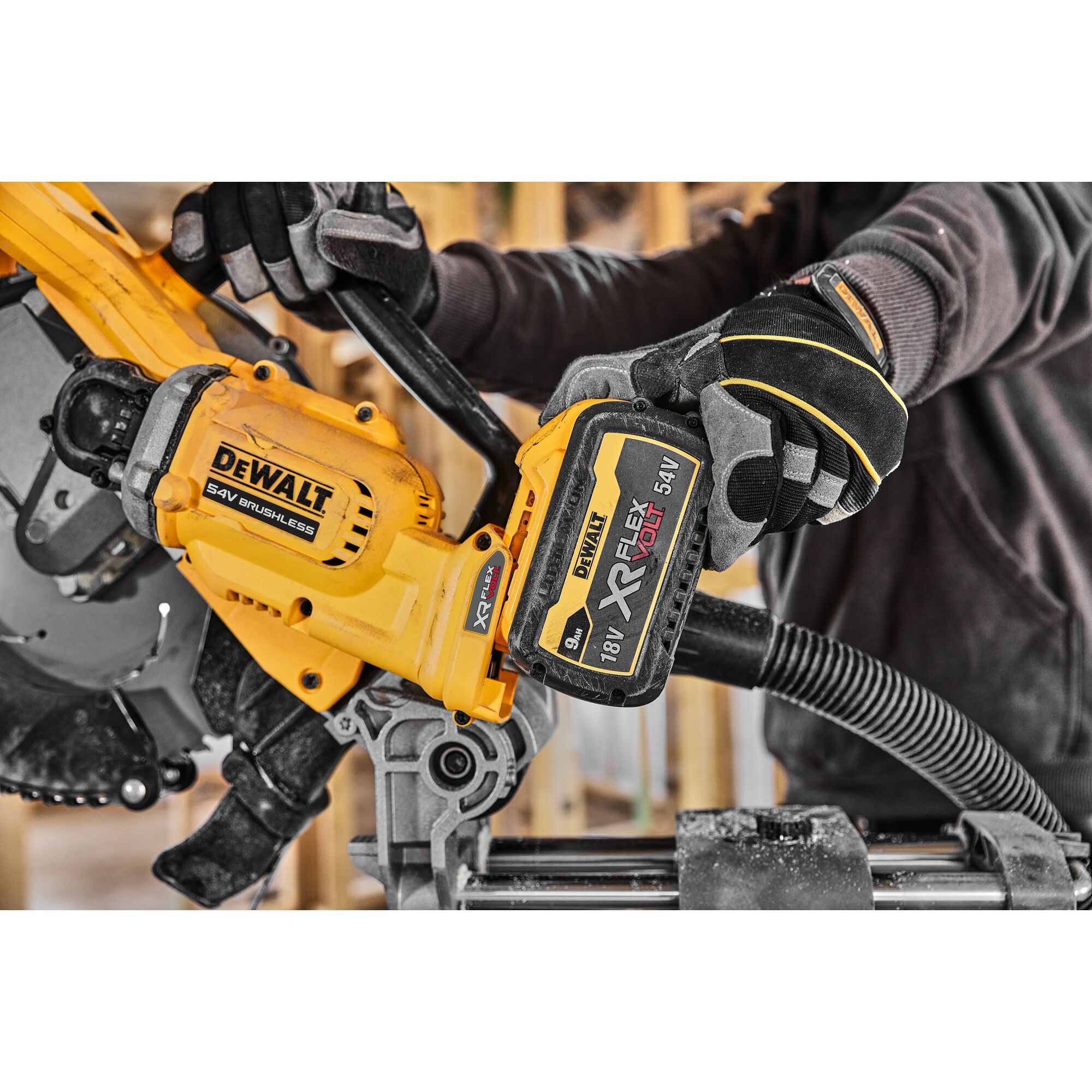 Pokosová aku pila FLEXVOLT 54V Dewalt DCS781 X2