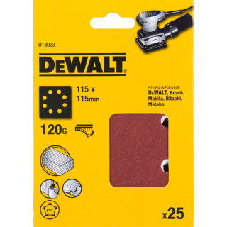 DeWalt brusný papír pro vibrační brusky DT3033