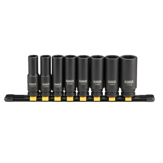 8 dílna sada prodloužených rázových hlavic 1/2" Dewalt DWMT86090-0