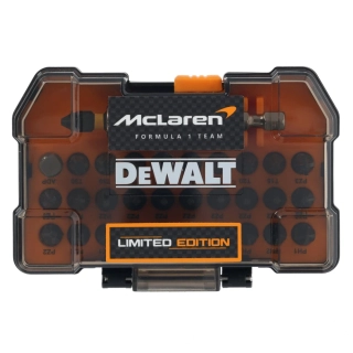 Limitovaná Dewalt/McLaren sada bitů DT70901 T