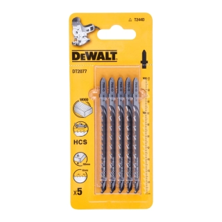 Pilové plátky HCS pro přímočarou pilu 100mm DeWALT DT2077